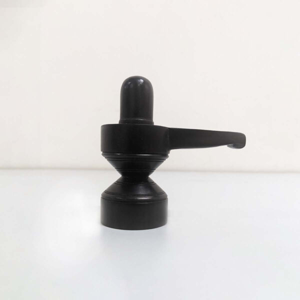 Karungali Shivalingam Statue | Black Ebony Lingam Idol - 4 Inches / Shivling Statue for Pooja - Image 2